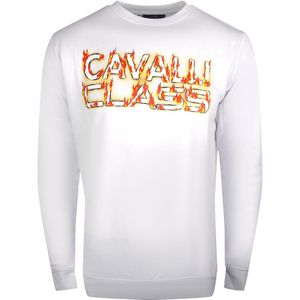 Cavalli Class - Fire Logo - Sweatshirt - Wit