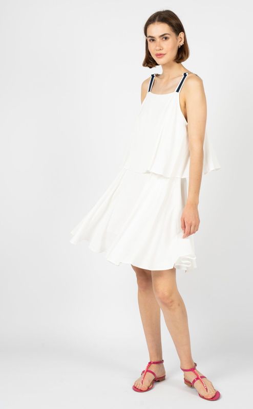 Silvian Heach - Zomerjurk - Dames - Mini Lengte - Viscose - Verstelbare Bandjes