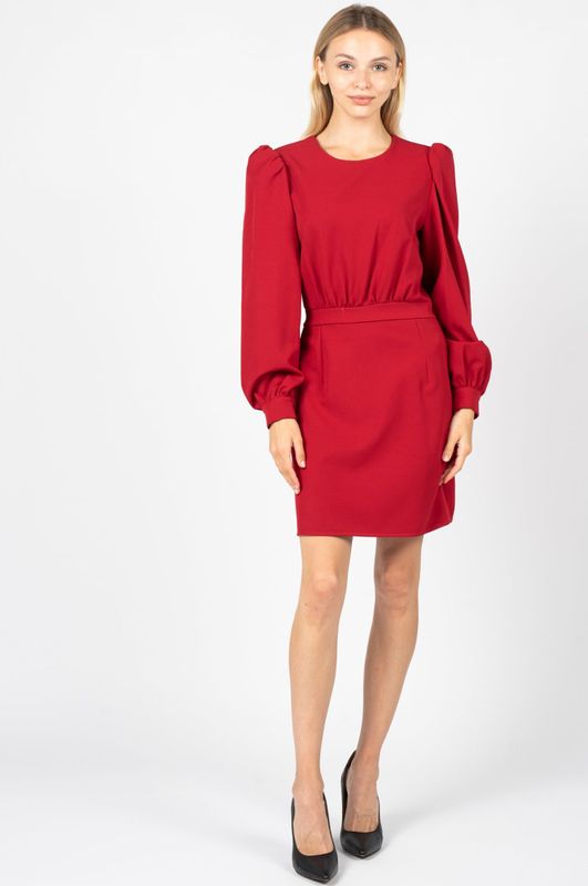 Silvian Heach - Elegante Midi Jurk - Rood - Dames