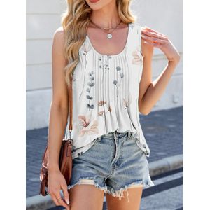 Bloemen Plissé Tanktop