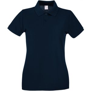 Fruit of the Loom Dames/Dames Lady Fit Poloshirt met korte mouwen (Middernacht blauw)