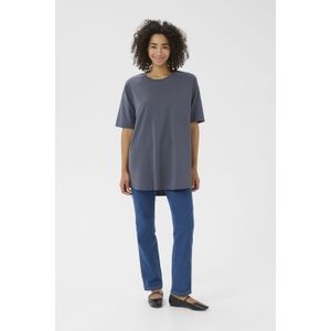Gebreide tuniek A-shape grey