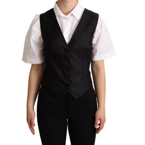 Dolce & Gabbana - Mouwloze Waistcoat - Zwart - Zijde
