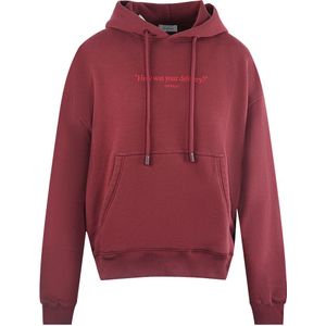 Off-White - Skate Hoodie - Donker Rood - Hoe Was Je Levering