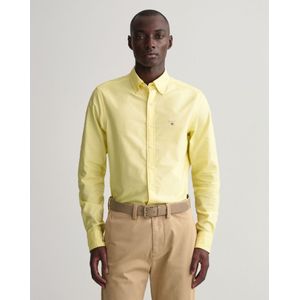Men's Gant Slim Fit Oxford Shirt In Yellow - Maat XL