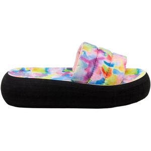 Rocket Dog Dames/Dames Splash Loyal Tie Dye Sliders (Roze/Multikleurig)