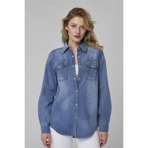 Denim Overhemd met Studs