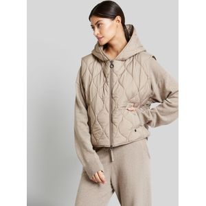 Bugatti Damen Gewatteerd vest met een recht en cropped silhouet