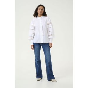 Overhemd met lang mouwen A-shape Optical White