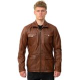 Timber - Safari-jas - Aardkleur - Leren Jassen