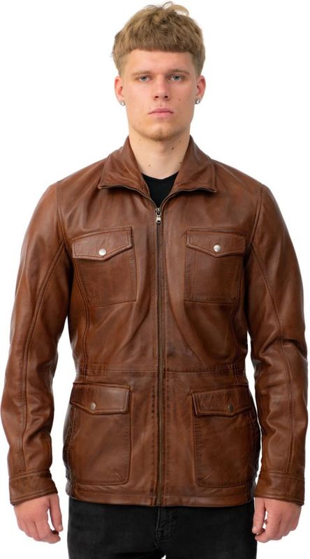 Timber - Safari-jas - Aardkleur - Leren Jassen