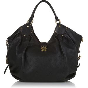 Vintage Louis Vuitton Mahina L Hobo Bag Black