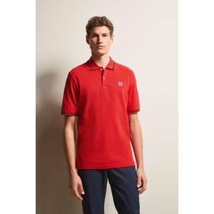 Bugatti Herren Poloshirt met contrasterende strepen