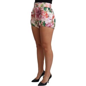 Dolce & Gabbana Shorts Met Bloemenprint En Hoge Taille Voor Dames