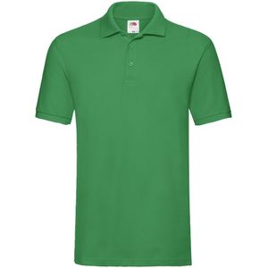 Fruit of the Loom Heren Premium Piqué Poloshirt (Kelly Groen)