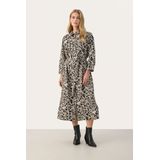 Jurk - Regular Fit - Midi Lengte - 3/4 Mouwen - 100% Katoen