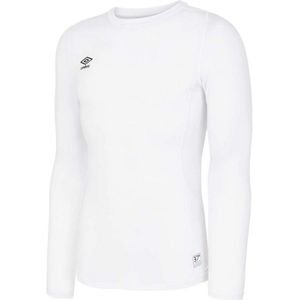 Umbro Heren Core Base Layer Top met lange mouwen (Wit)