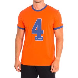 La Martina - Korte Mouwen T-shirt - Oranje - 100% Katoen