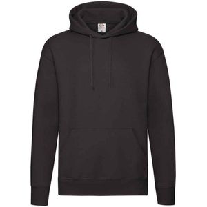 Fruit of the Loom Heren Premium Hoodie (Zwart)
