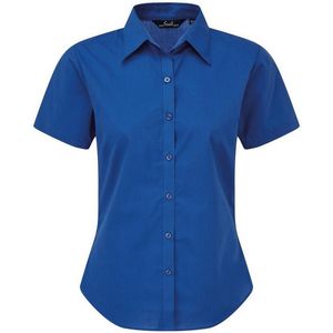 Premier Popeline blouse met korte mouwen / Gewoon werkoverhemd (Koninklijk)