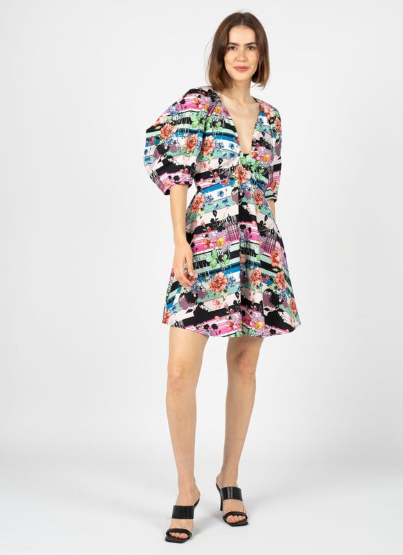 Silvian Heach - Jurk - Veelkleurig - Katoen