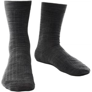Steven - Heren 1 Paar Merino Wol Sokken met Zachte Boord, Niet-elastische Sokken - Houtskool