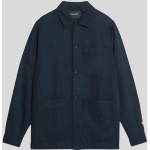 Lyle & Scott - Linnenmix Overhemd - Donker Blauw