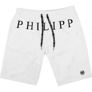 Philipp Plein Heren Zwemkleding Wit Polyester - Maat L