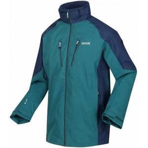 Regatta Heren Calderdale IV Waterdichte Softshell Wandeljas Met Capuchon (Pacific Groen/Admiraal Blauw) - Maat S