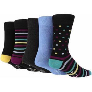 5-Pack Heren Kleurrijke Gestreepte Patroon Bamboe Dressocks