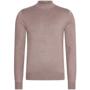 Mario Russo Sweaters Turtle Neck Trui Deep Taupe Beige