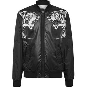 Plein Sport - Nylon Bomber Tiger - Jack - Zwart - Gewatteerd