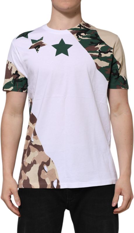 Dolce & Gabbana - Camouflage Crew Neck T-shirt - Veelkleurig - Katoen