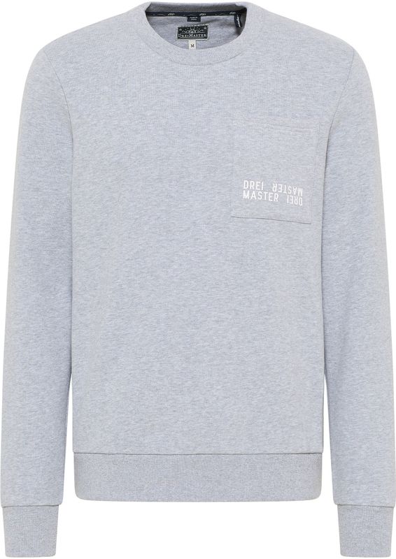 DreiMaster - Sweatshirt - Licht Grijs Melange - Ronde Hals