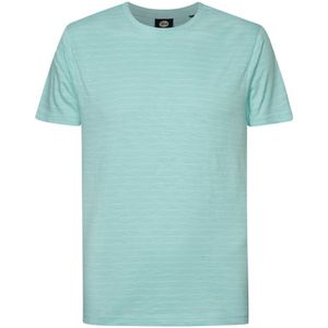 Petrol Industries - Heren Gestreept T-shirt Beachside - Blauw