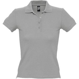 SOLS Vrouwen/dames Mensen Pique Korte Mouw Katoenen Poloshirt (Grijze Mergel) - Maat S