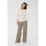Kaffe - KAAnnika - Blouse - Natuurwit - Wijde Blouse met Tuniek Kraag