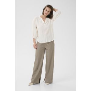 Kaffe - KAAnnika - Blouse - Natuurwit - Wijde Blouse met Tuniek Kraag