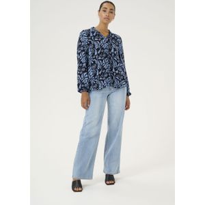 Blouse - Bloemenprint - Viscose - Lange Mouw - Normale Pasvorm