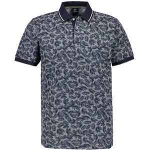 LERROS polo met all over print classic navy
