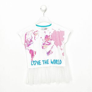 Meisjes-T-shirt met korte mouwen en ronde hals 20SGTK23