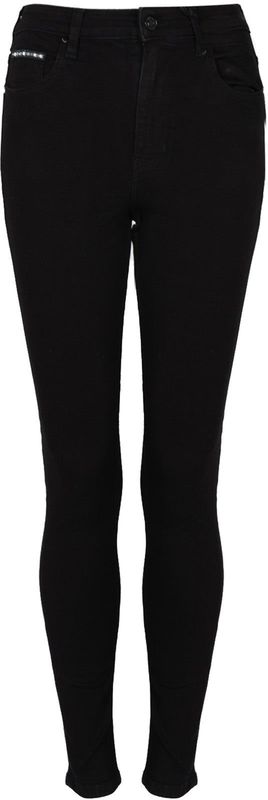 Guess - Skinny Jeans - Zwart - Dames - Met Pailletten Details