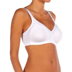bügelloser Damen-BH aus wattierter Baumwolle in WEISS