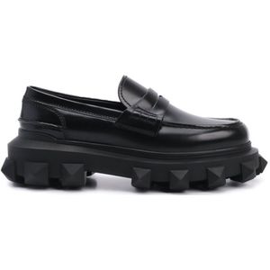 Valentino Leren Penny-loafers - Maat 41