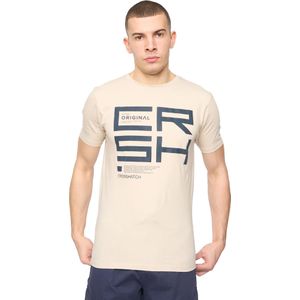Crosshatch Heren Squarebox T-Shirt (Licht Steen)