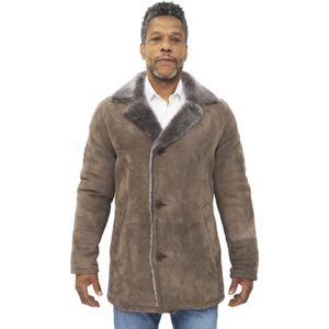 Heren - Avondale - Schapenvacht Autojas - Merinoleer - Klassiek Ontwerp