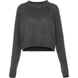 Mymo - Jumper - Donkergrijs - Pullover - Casual Basic Fit