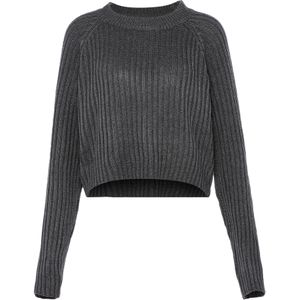 Mymo - Jumper - Donkergrijs - Pullover - Casual Basic Fit