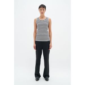 Slim Fit - Mouwloos - Top - Brede Rib Randen