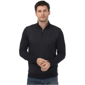 Men's Ted Baker Bits Textured Funnel Neck Sweater in Grey